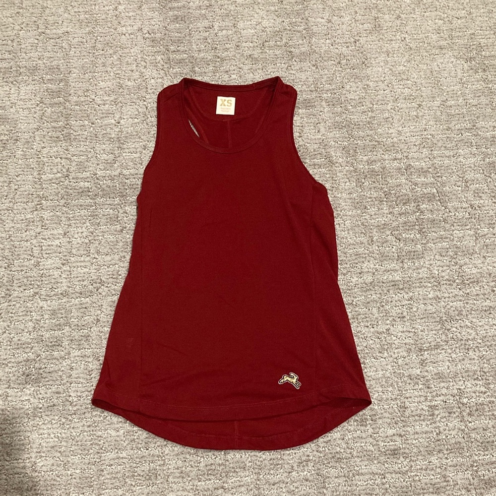 Tracksmith Maroon Tank Top
